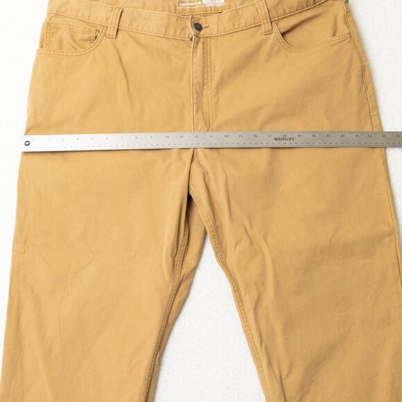 Carhartt Rugged Flex Relaxed Fit 5 Pocket Work Pant BN2517-M Hickory Tan M 42x32 - Picture 9 of 15